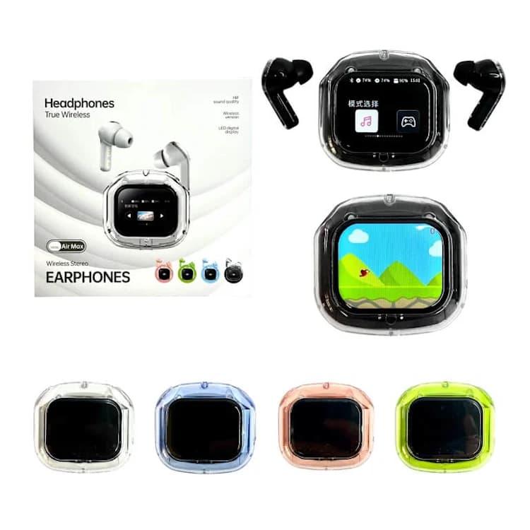 AURICULAR BLUETOOTH AIR MAX DISPLAY JUEGOS PREMIUM