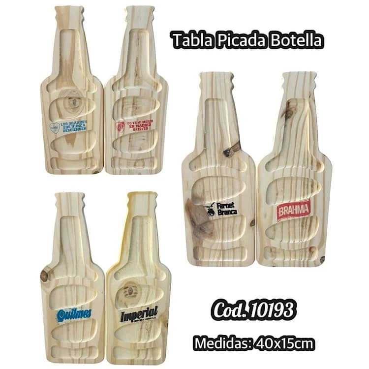 TABLA PICADA BOTELLA