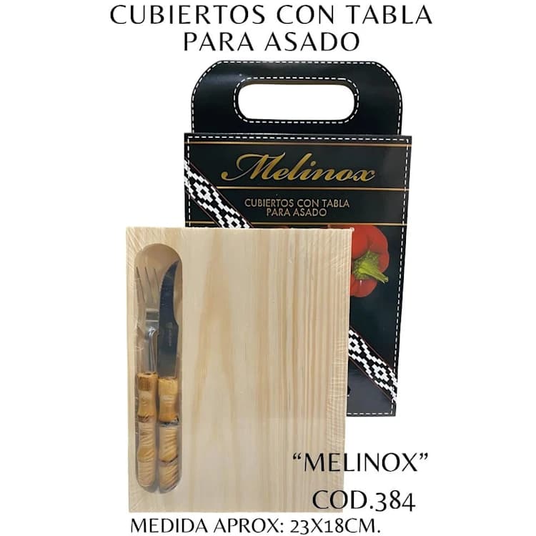 TABLA PARA PICADA CON CUBIERTOS MELINOX