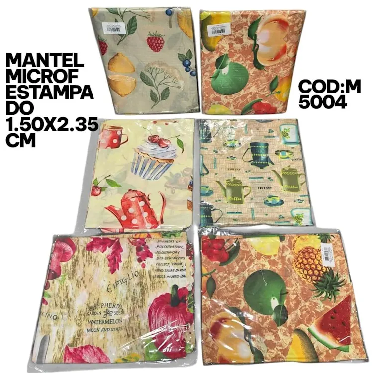 MANTEL MICROF ESTAMPADO 1.50x2.35m