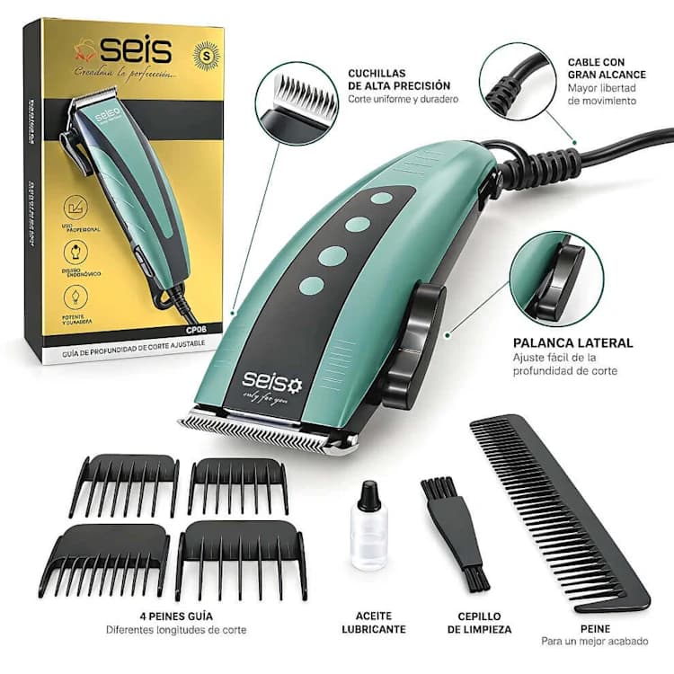 CORTA PELO PROFESIONAL SEIS + ACCESORIOS