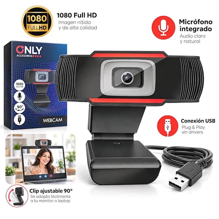 CAMARA WEB ONLY / RESOLUCION 1080P / FPS 30