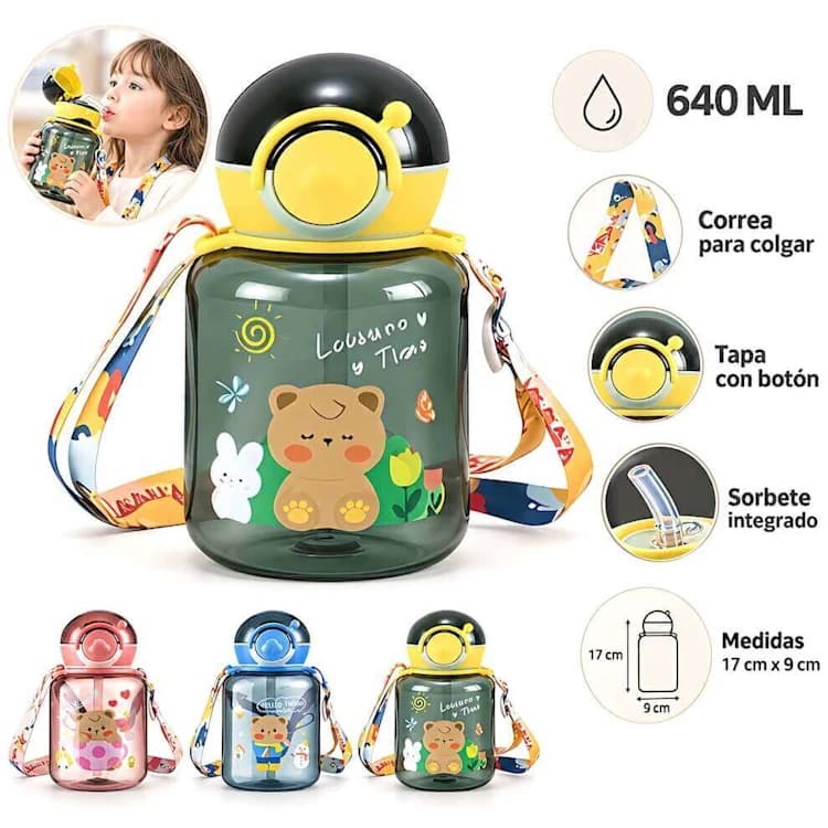 BOTELLA DISEÑO 640ML C/ TIRA