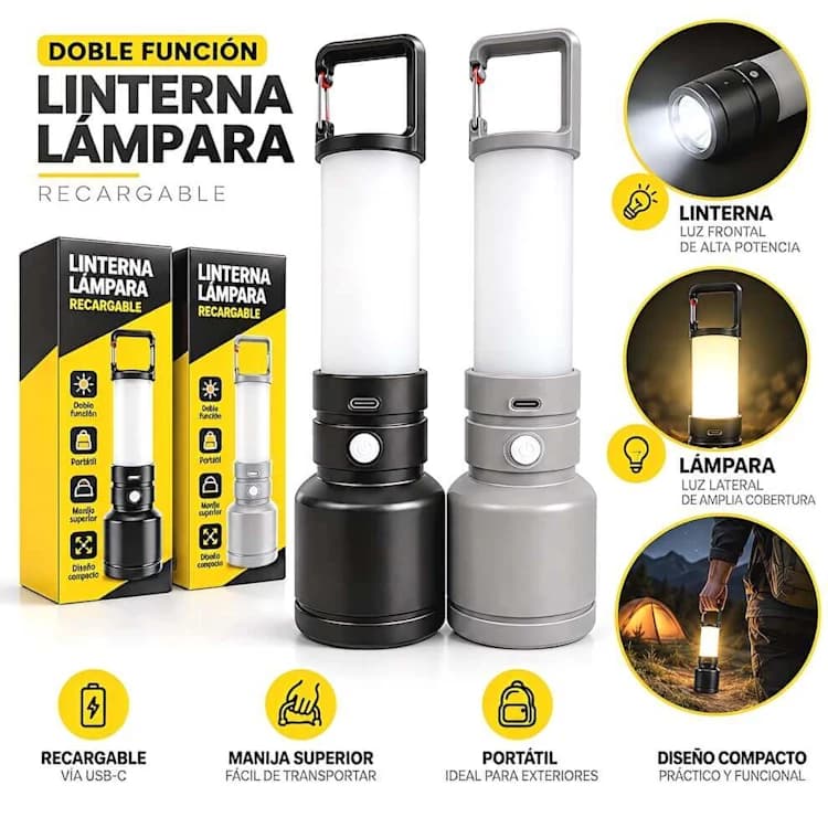 LINTERNA Y VELADOR